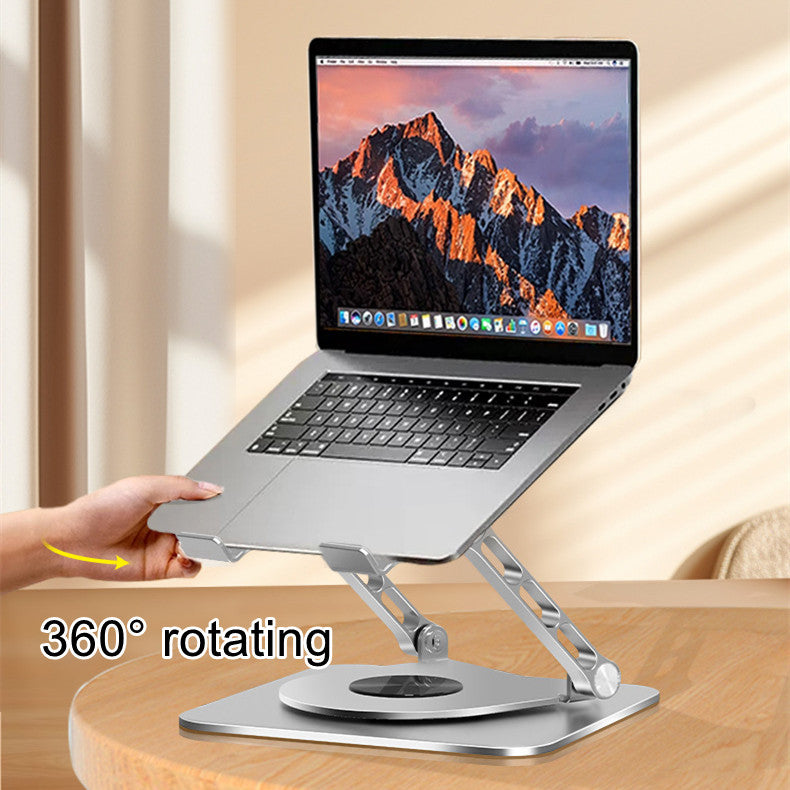 Adjustable Computer Stand with 360 Rotating Base Foldable Laptop Desk Riser for Macbook