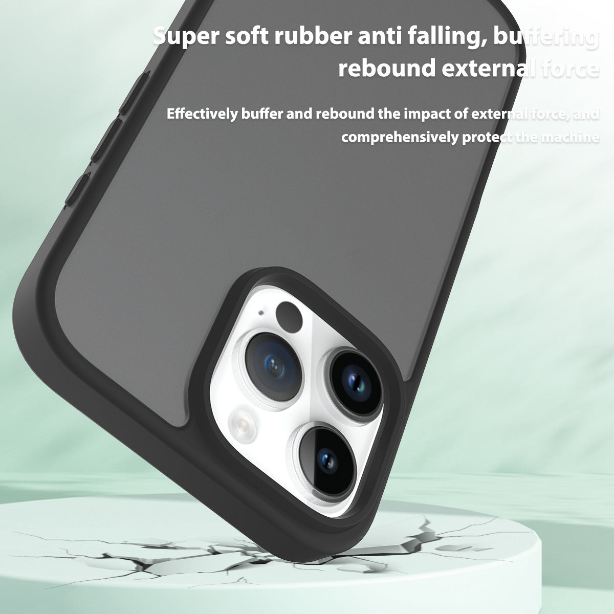 Miesherk shockproof TPU phone case for iPhone 16 Pro Max