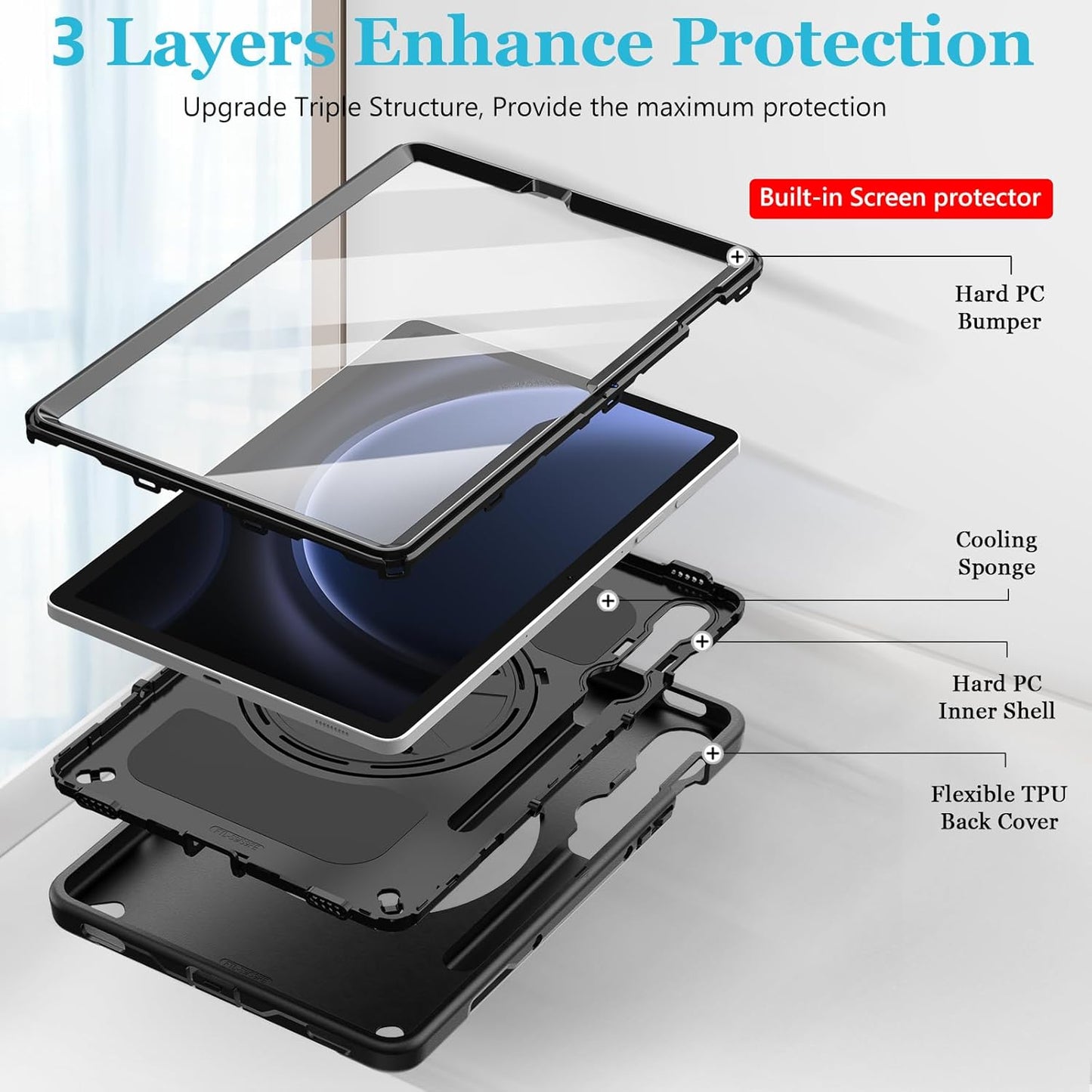Case for Galaxy Tab S9 11 inch/ S9 FE 10.9 inch FTL