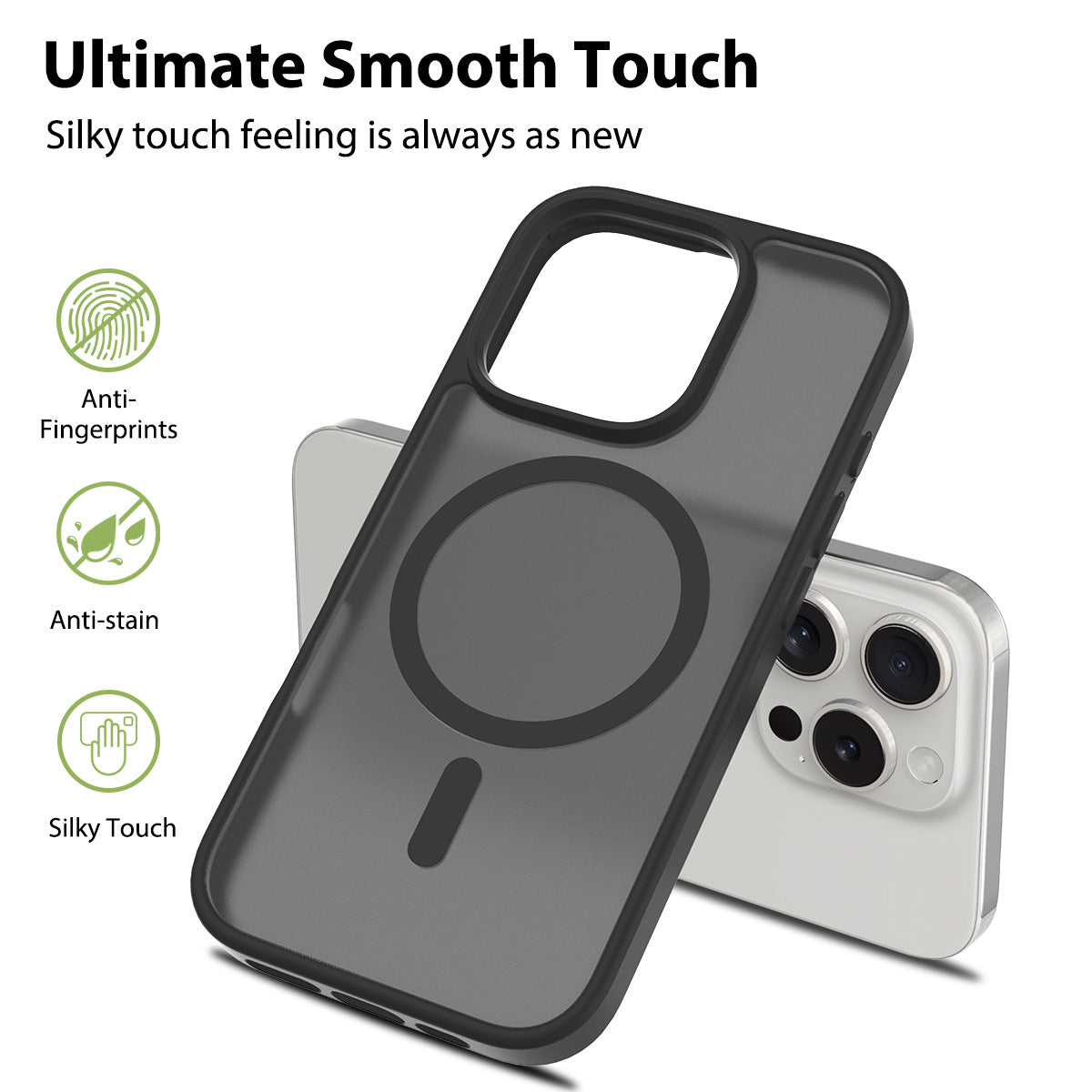 Miesherk for iPhone 16 Case withMagSafe Shockproof Magnetic Phone Case for iPhone 16 Pro Max