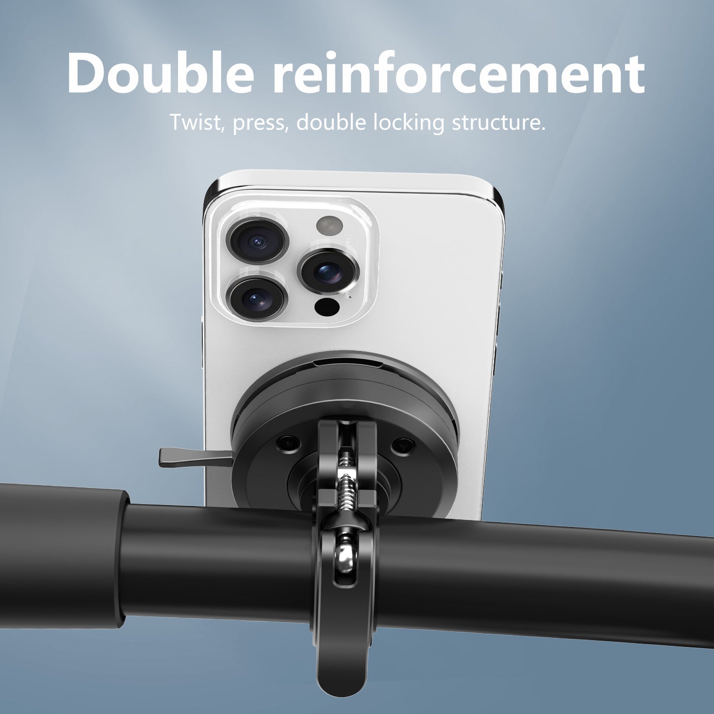 JK-KC03A Mountain Bike Magnetic Lock Handlebar Phone Mount