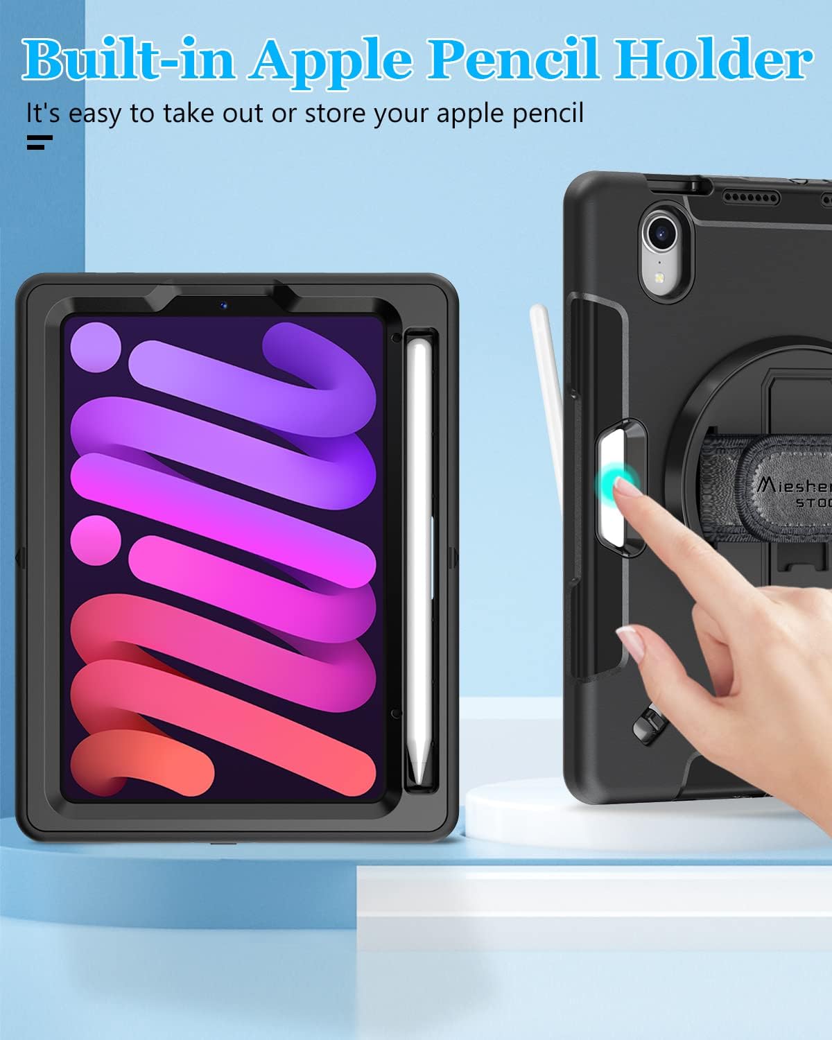Case for iPad Mini 7(A17 Pro) 2024/ Mini 6 2021 8.3 inch FTL
