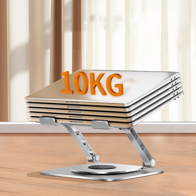 Adjustable Computer Stand with 360 Rotating Base Foldable Laptop Desk Riser for Macbook