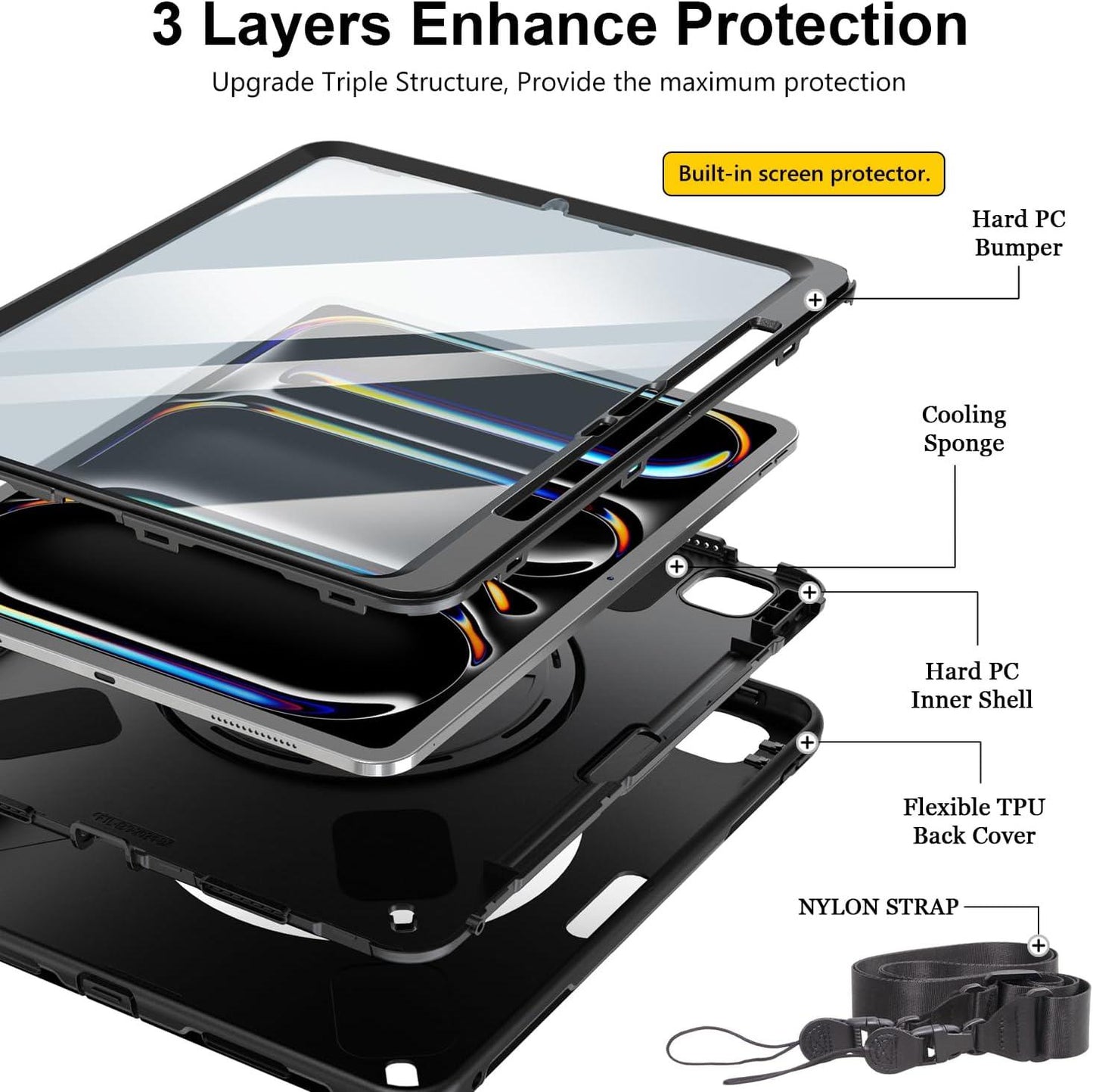 Case for iPad Pro 13 inch 2024 FTL