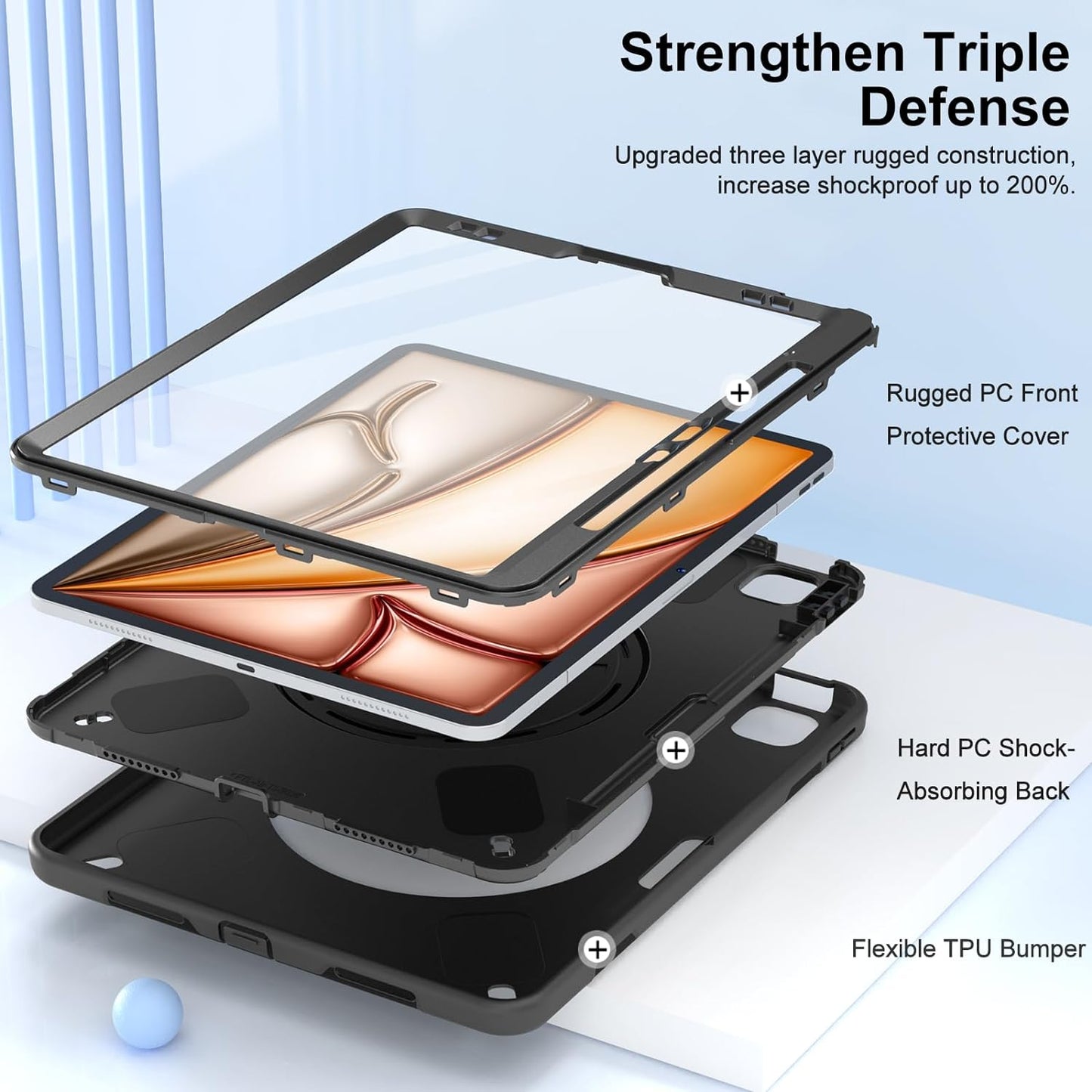 Case for iPad Air 13 inch M3 2025/ M2 2024 FTL