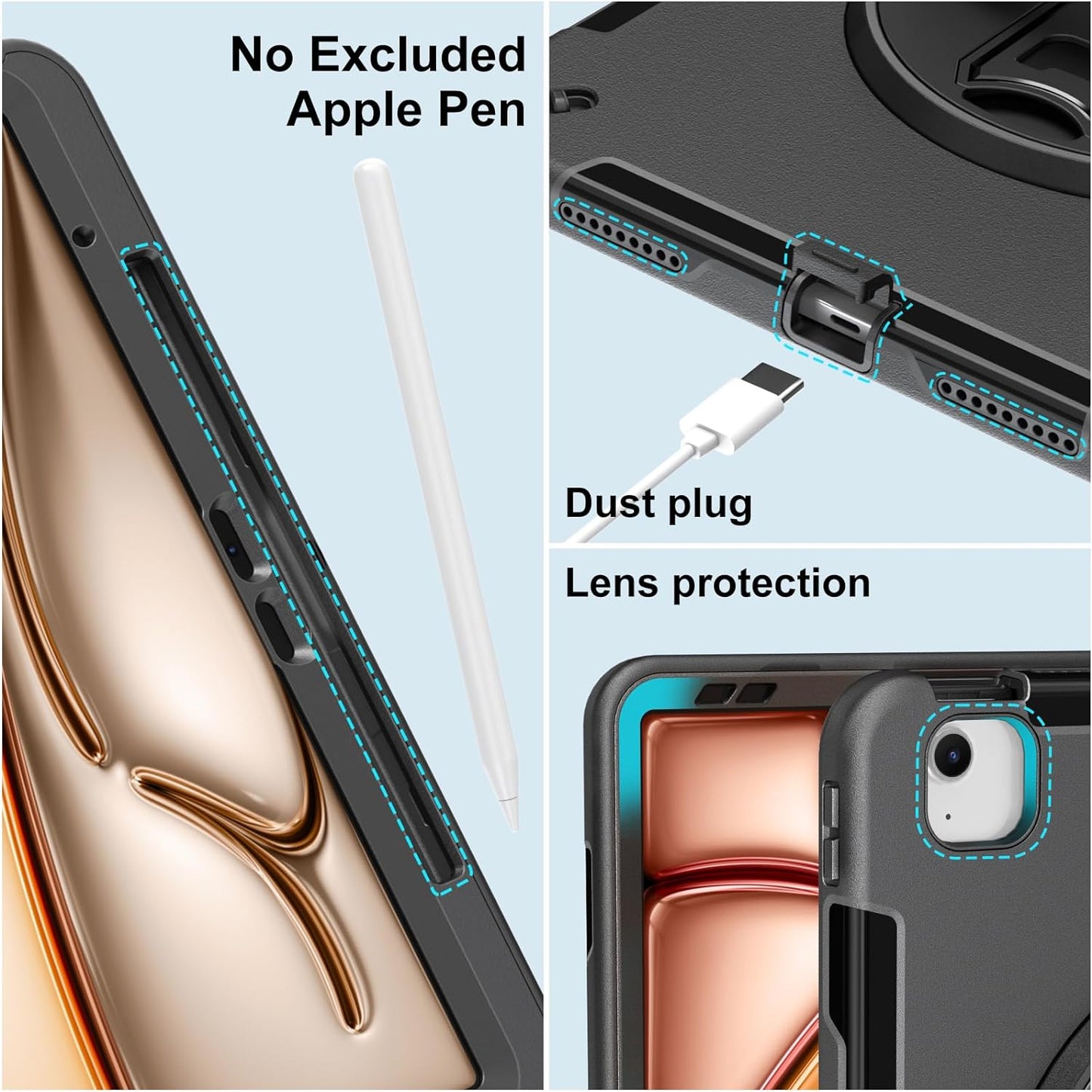 Case for iPad Air 13 inch M3 2025/ M2 2024 FTL