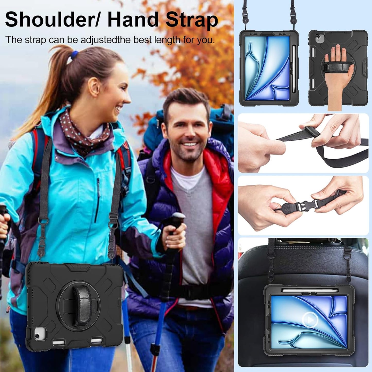Case for iPad Air 11 M3 2025 & M2 2024 JGX