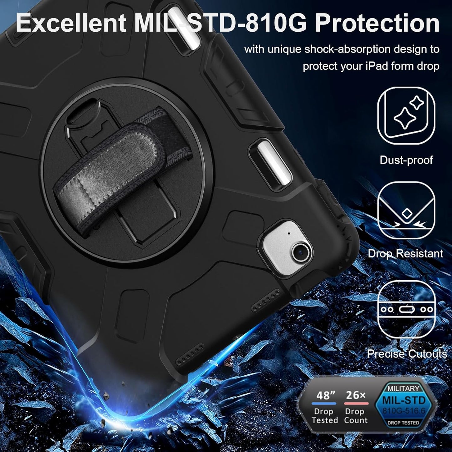 Case for iPad Air 11 M3 2025 & M2 2024 JGX