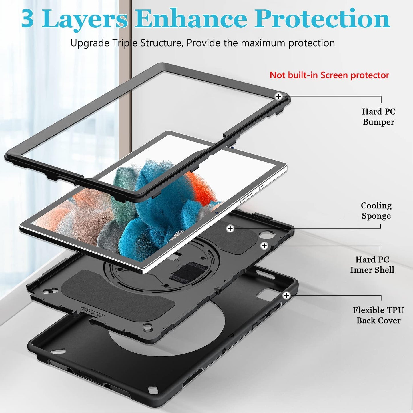 Case for Galaxy Tab A8 10.5 inch FTL