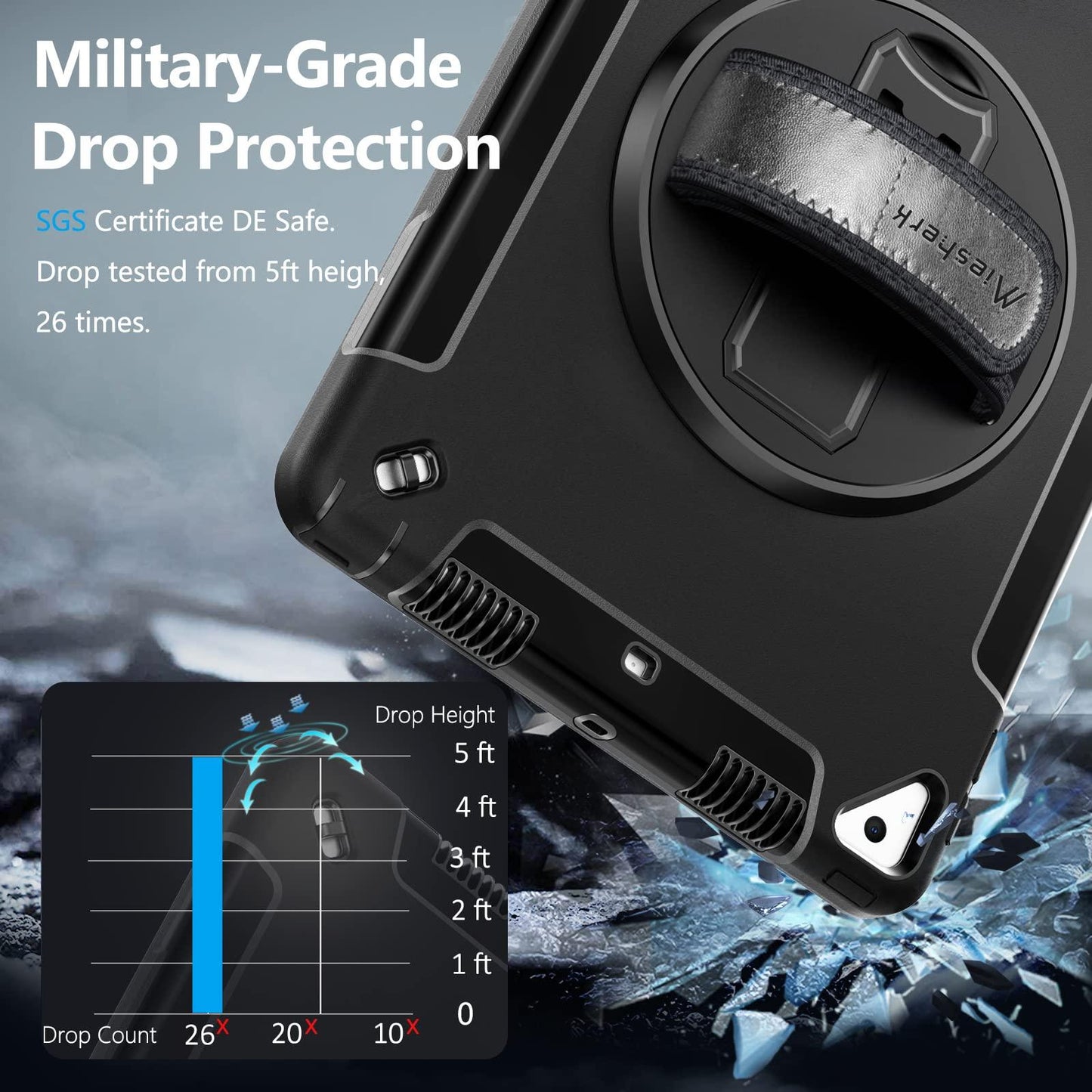 Case for iPad 7th/8th/9th Generation 10.2 inch FTL