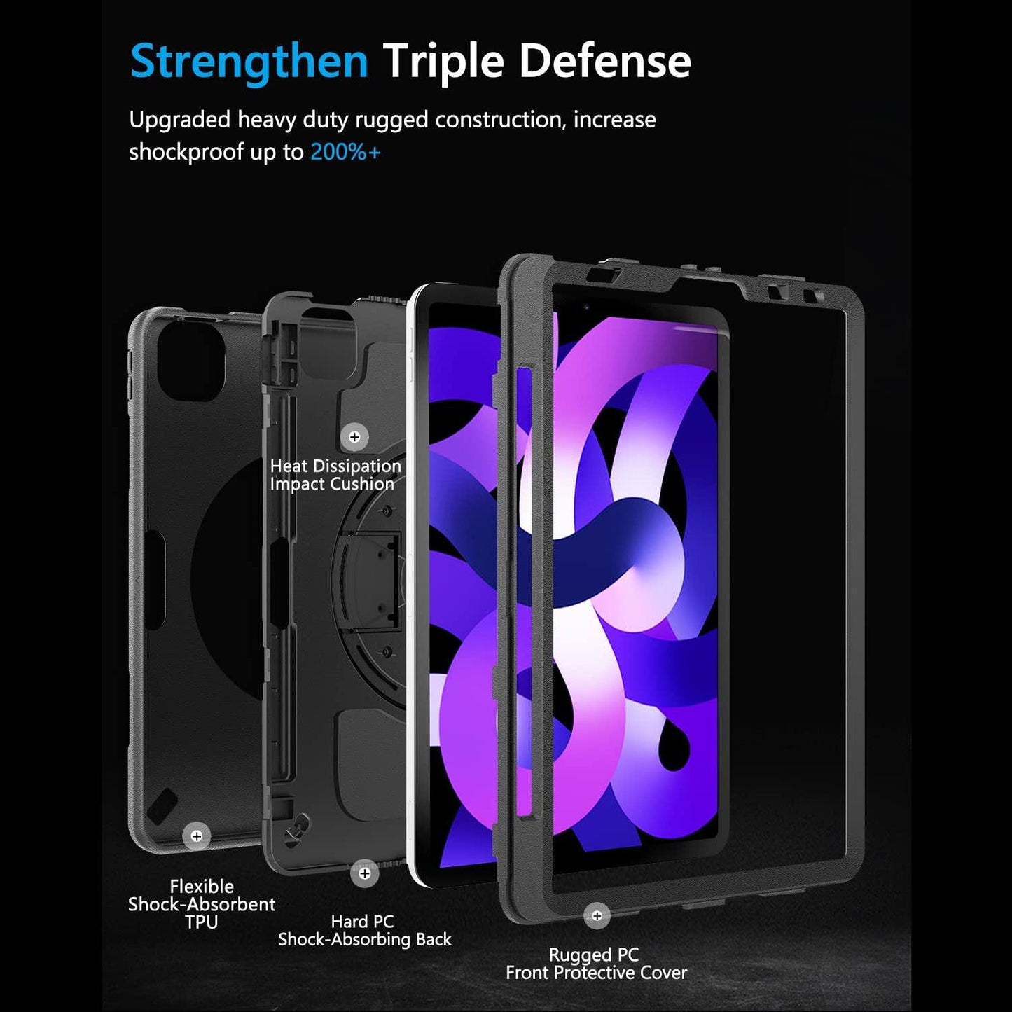 Case for iPad Air 5th/4th Generation 10.9 Inch 2022/2020 FTL