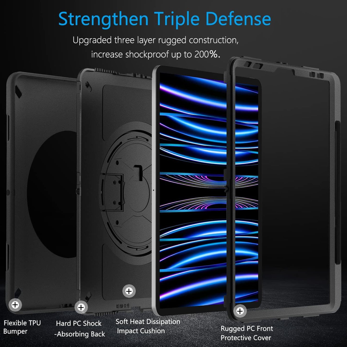 Case for iPad Pro 11 3rd Generation 2021/4th Gen 2022 FTL