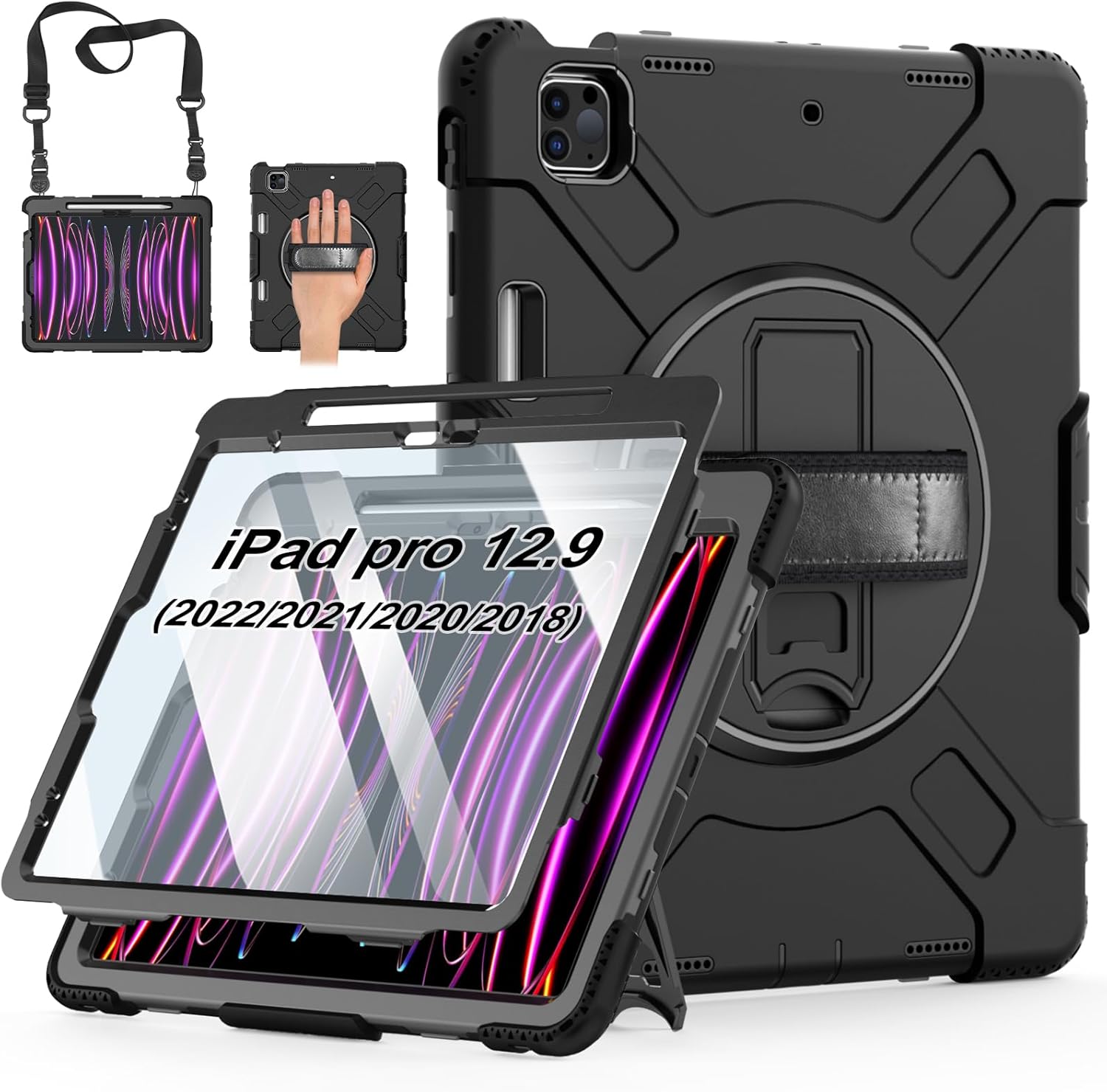 iPadセット Amazon.com: ZryXal New iPad Pro 12.9 Inch Case 2022/2021/2020(6th