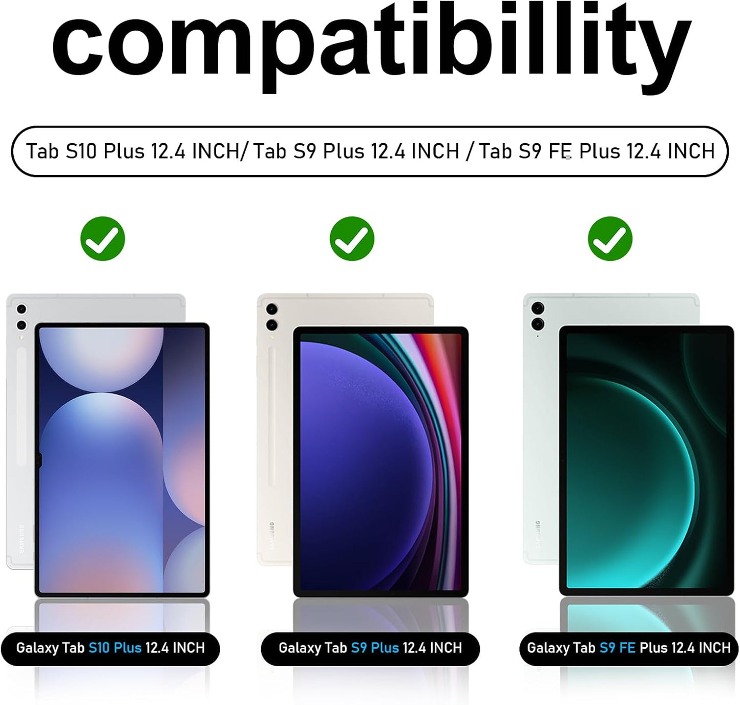 Case for Galaxy Tab S10 Plus / S9 Plus/ S9 FE+ 12.4 inch FTL