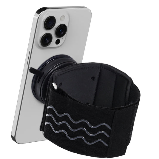 JK-YD703 Armband Phone Holder Magnetic Phone Grip for Gym Running with Universal Adapter/ Phone Case