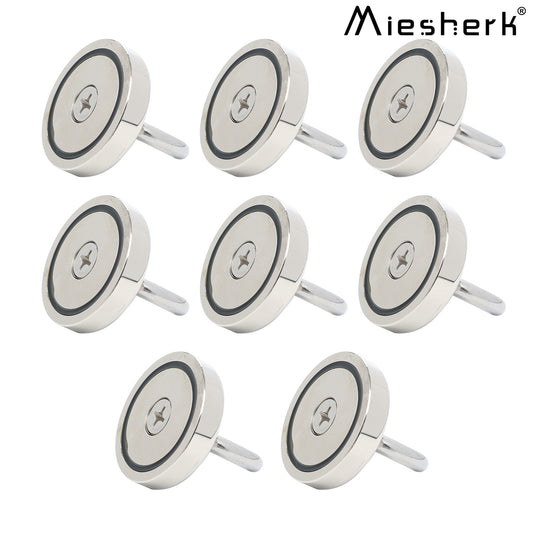 Miesherk Strong Magnets 8 Packs with Hooks for Hanging