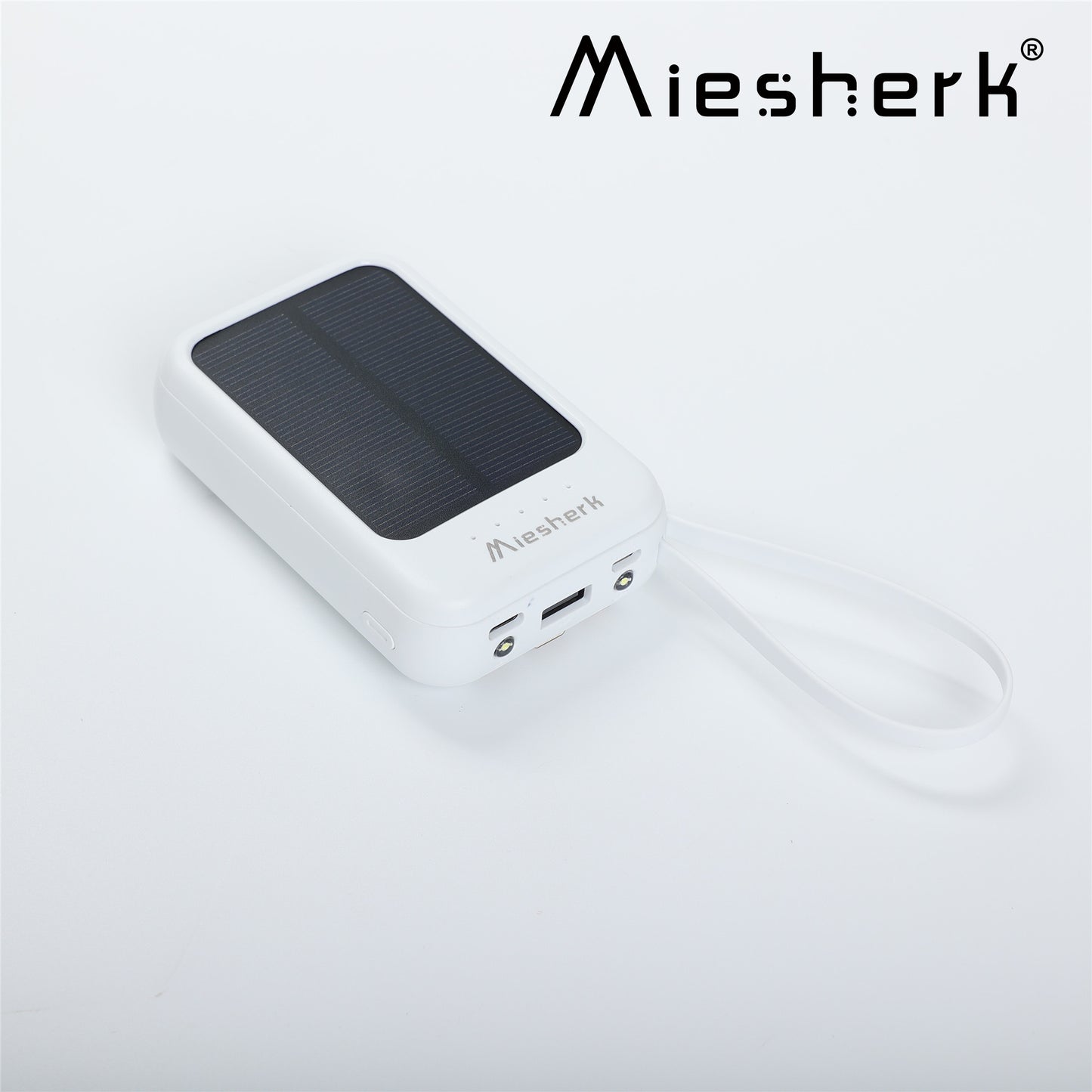 Miesherk Rechargeable Batteries Portable Fast Charging Power Bank with Built in Cables