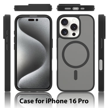 Miesherk for iPhone 16 Case withMagSafe Shockproof Magnetic Phone Case for iPhone 16 Pro Max