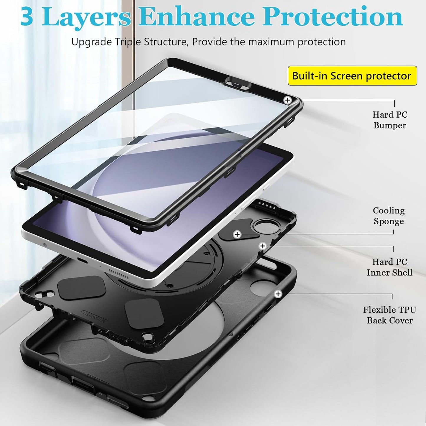 Case for Galaxy Tab A9 Plus 11 inch FTL