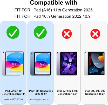Case for iPad A16 11th 11" 2025/ 10th Generation 10.9" 2022 JGX