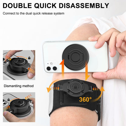 JK-YD701 Armband Wristband Magnetic Phone Holder for Running with Universal Adapter/ iPhone Case