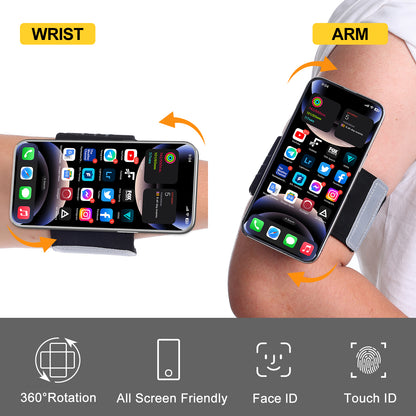 JK-YD701 Armband Wristband Magnetic Phone Holder for Running with Universal Adapter/ iPhone Case