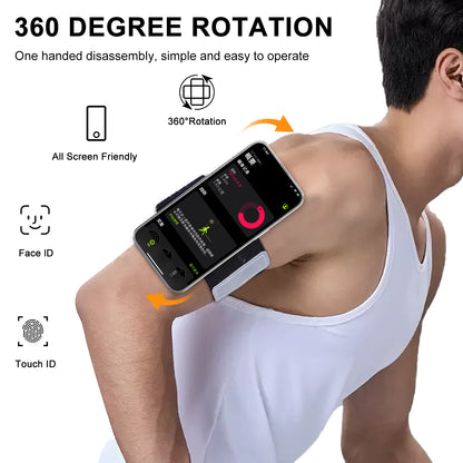 JK-YD703 Armband Phone Holder Magnetic Phone Grip for Gym Running with Universal Adapter/ Phone Case