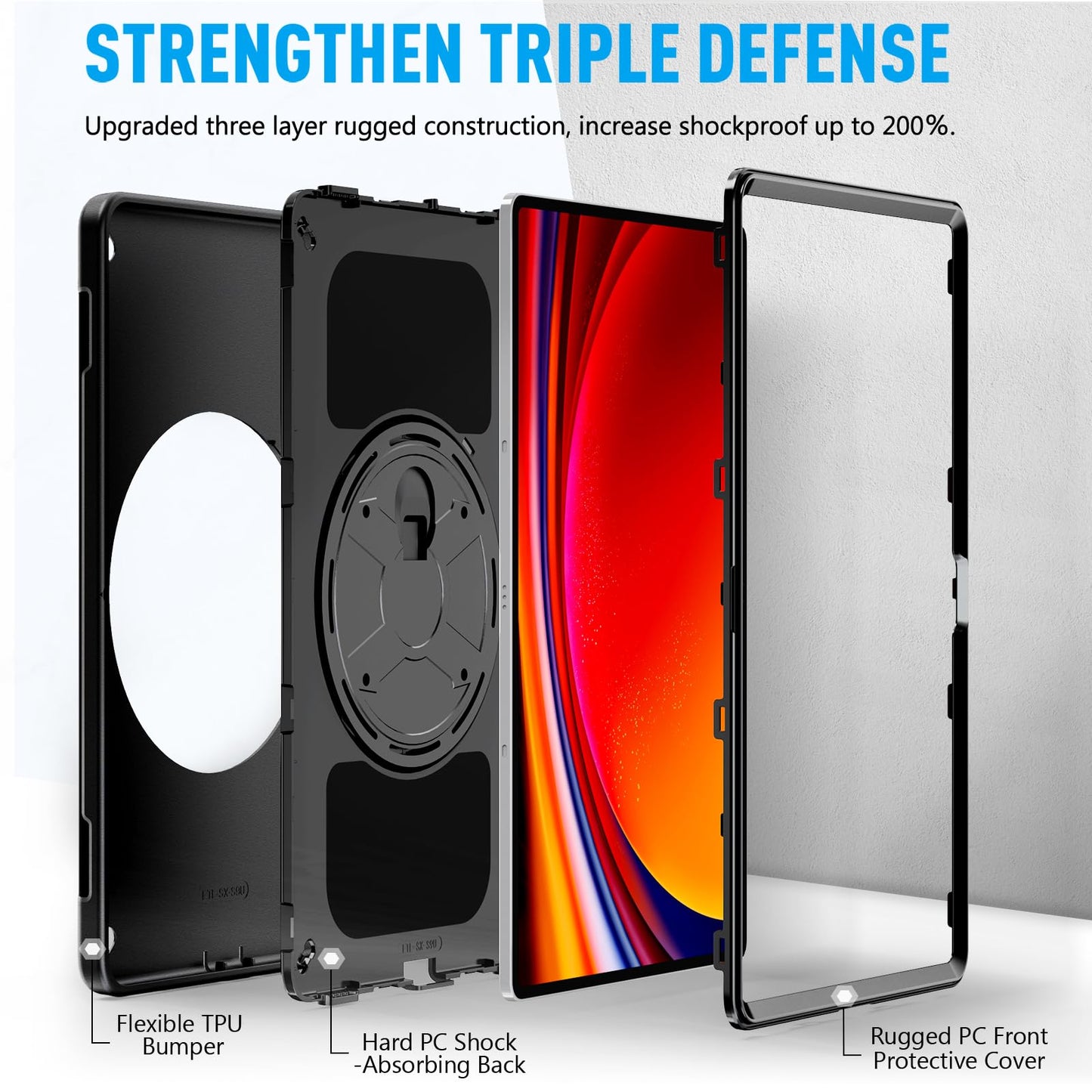 Case for Galaxy Tab S8 Ultra/ S9 Ultra 14.6 inch FTL