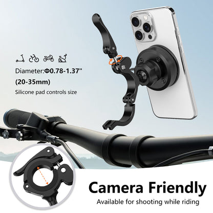 JK-KC03C Universal Ball Style Magnetic Lock Road Bike Phone Mount for eBike Motorcycle