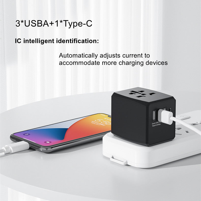 Universal Travel Adapter International Power Plug Adapter All-in-One Worldwide Wall Charger