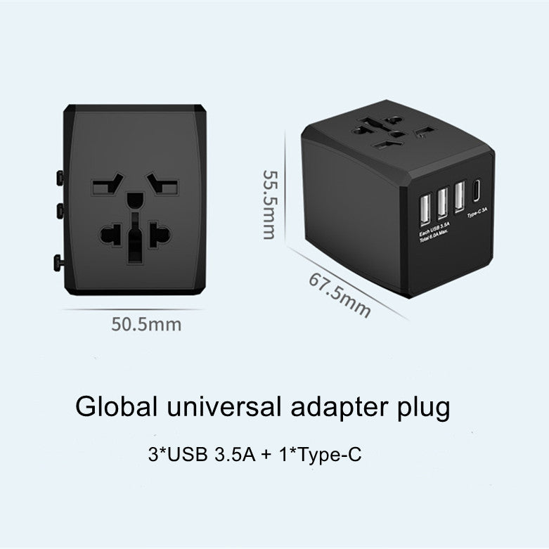 Universal Travel Adapter International Power Plug Adapter All-in-One Worldwide Wall Charger