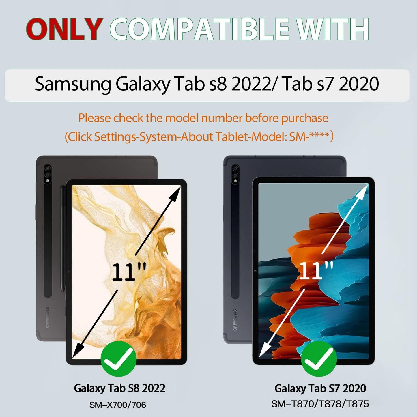 Case for Galaxy Tab S8/ S7 11 inch FTL